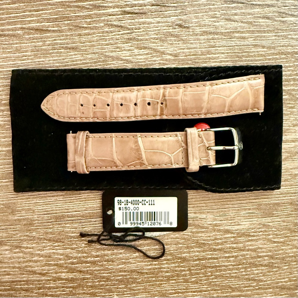 MICHELE Alligator Leather Watch Strap 18mm